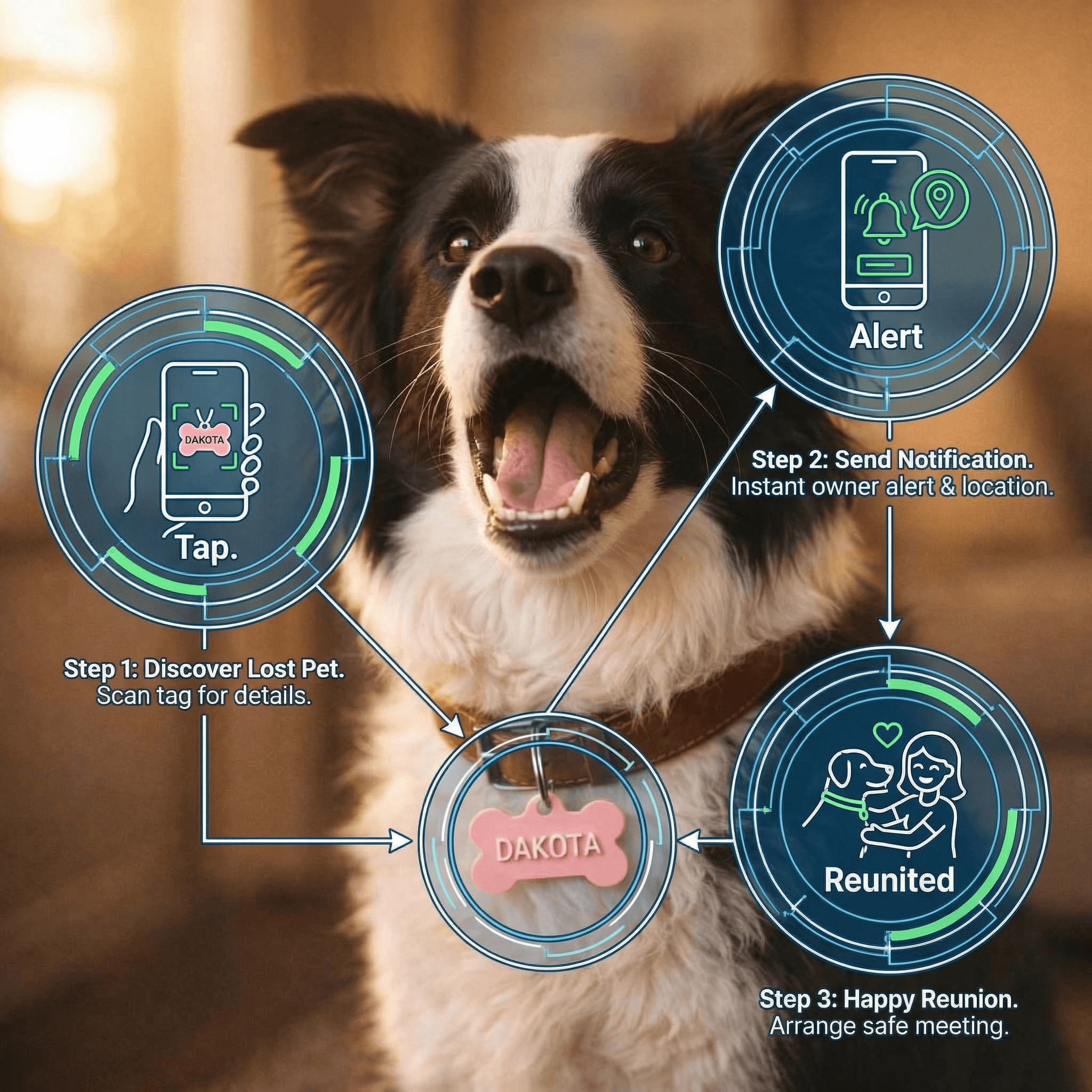 PawPort NFC tag product image